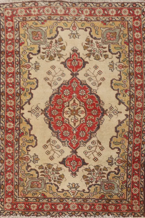 Vintage Wool Tabriz Persian Rug 3x4