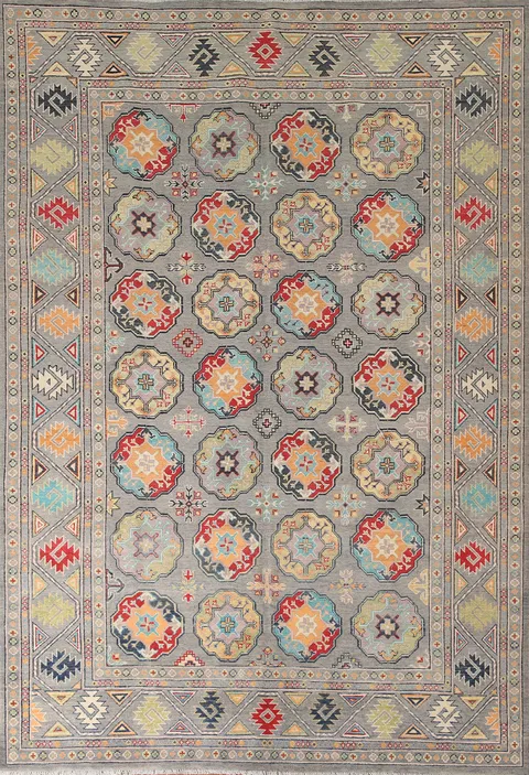 All-Over Kazak Oriental Area Rug 7x10