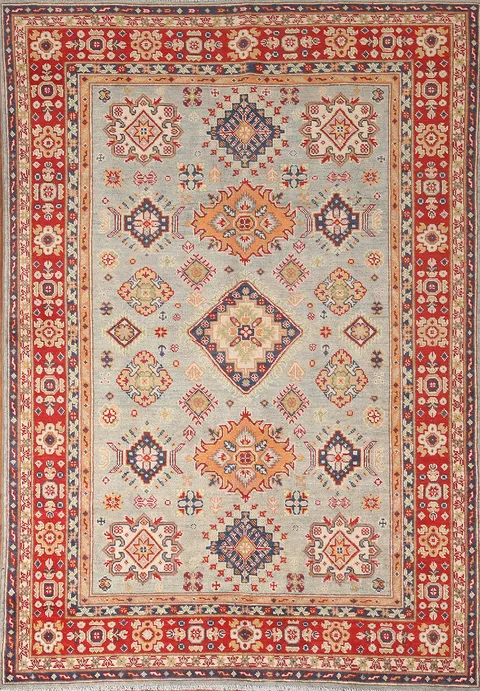 Geometric Kazak Oriental Rug 5x7