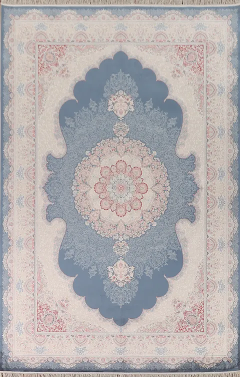 Traditional Blue Tabriz Turkish Area Rug 6x10