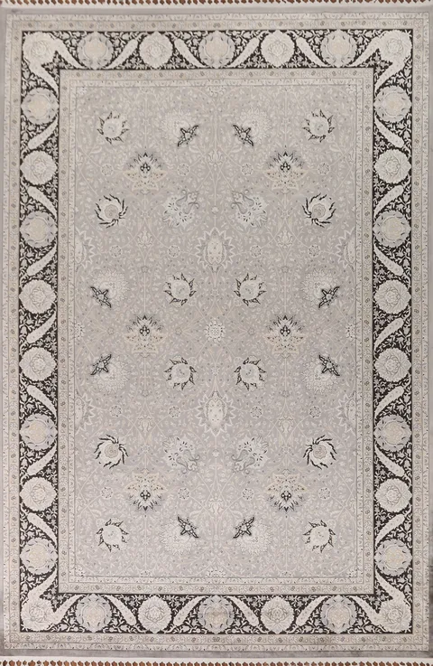 All-Over Floral Tabriz Oriental Area Rug 7x10