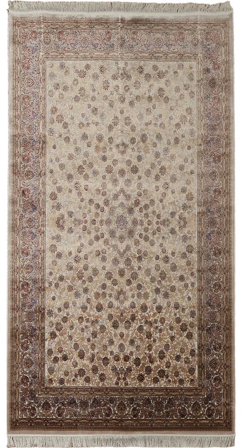 All-Over Floral Tabriz Traditional Area Rug 7x10