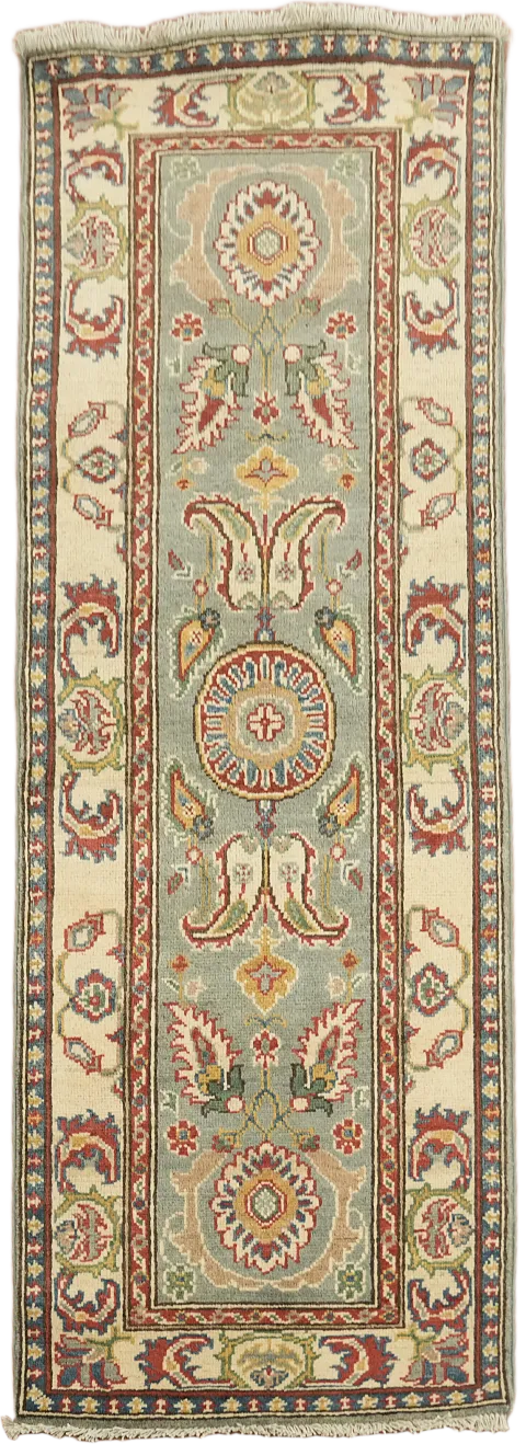 Handmade Kazak Oriental Runner Rug 2x6