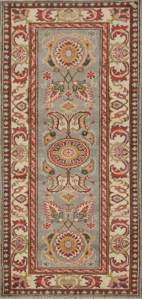 Floral Kazak Oriental Runner Rug 2x6