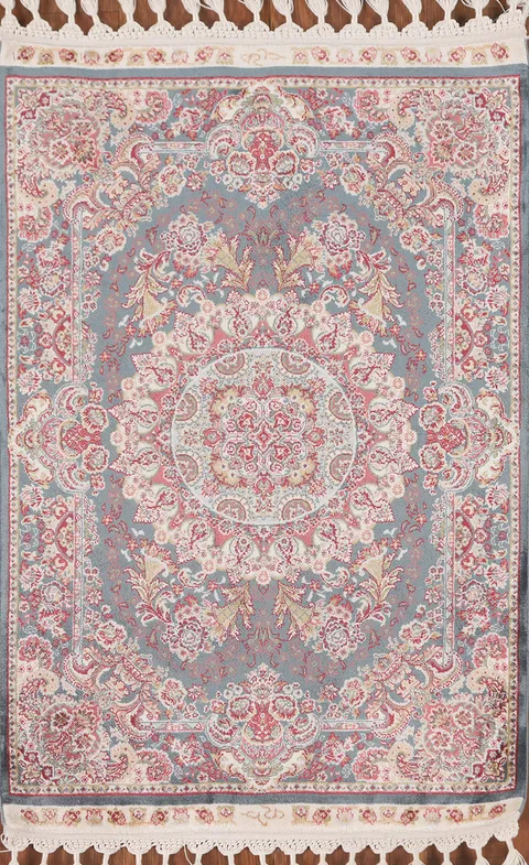 Traditional Floral Tabriz Turkish Accent Rug 2x3