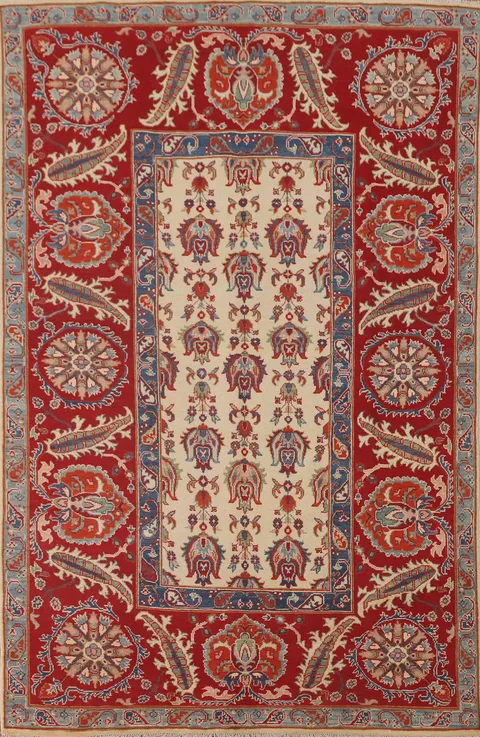 Handmade Wool Kazak Oriental Area Rug 6x9