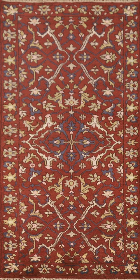 All-Over Floral Heriz Serapi Oriental Rug 3x6