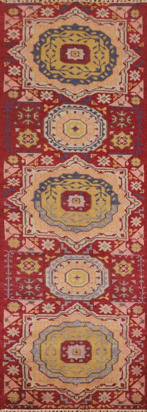 Red Heriz Serapi Oriental Runner Rug 2x8