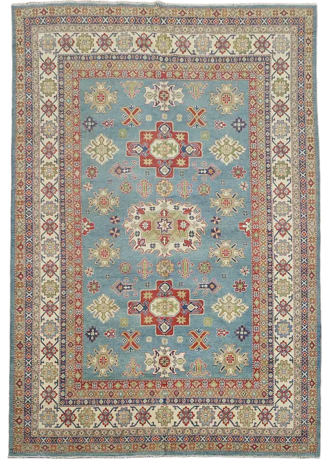 Light Blue Kazak Oriental Area Rug 8x12