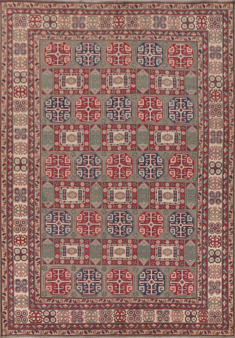 Handmade Kazak Oriental Area Rug 9x12