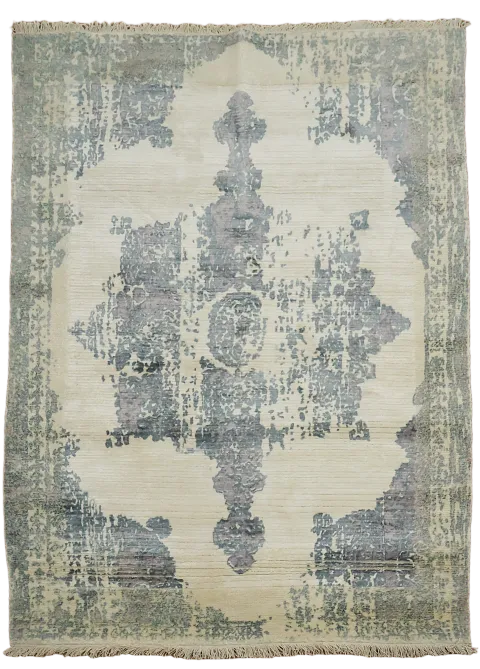 Handmade Abstract Oriental Rug 4x6