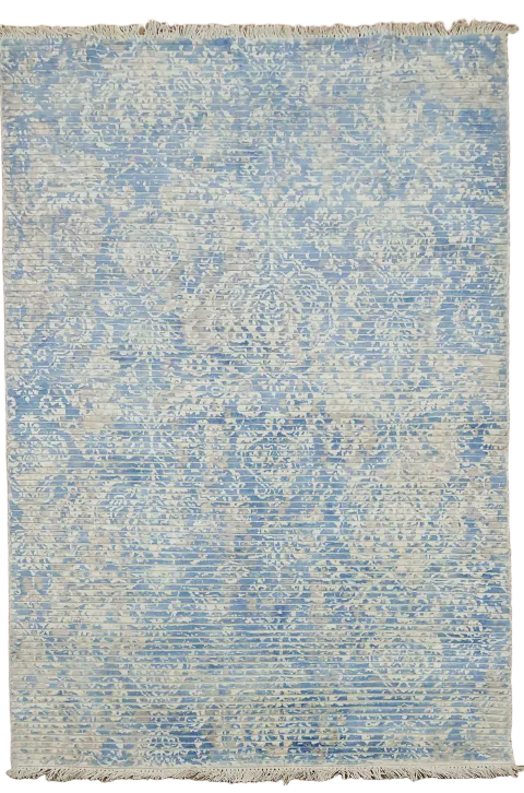 Classic Distressed Blue Rug for Stylish Living Spaces 4'x6'