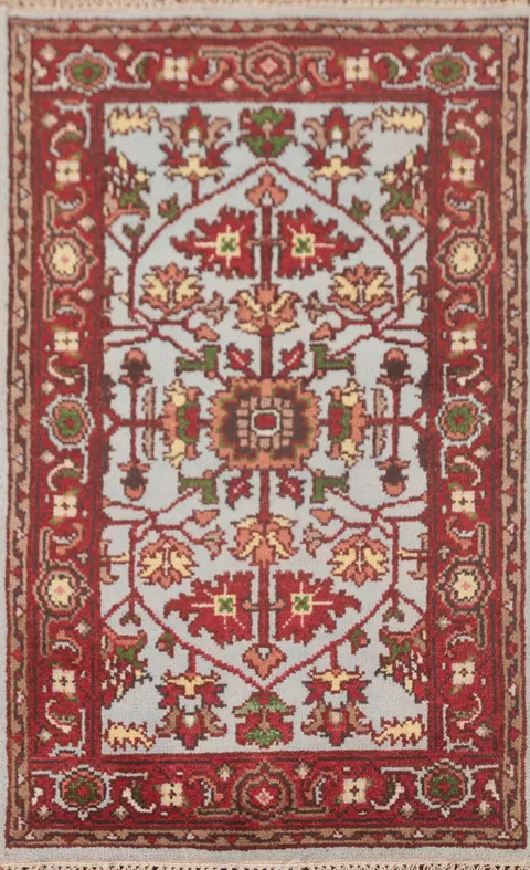 Light Blue Heriz-Serapi Oriental Rug 3x5