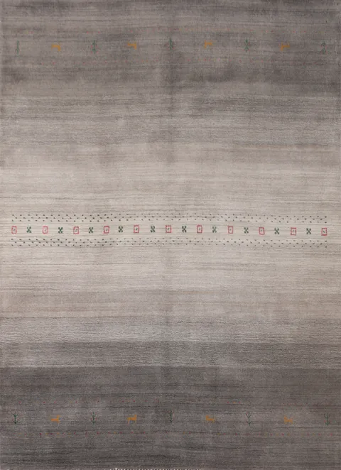 Handmade Gabbeh Indian Area Rug 6x8