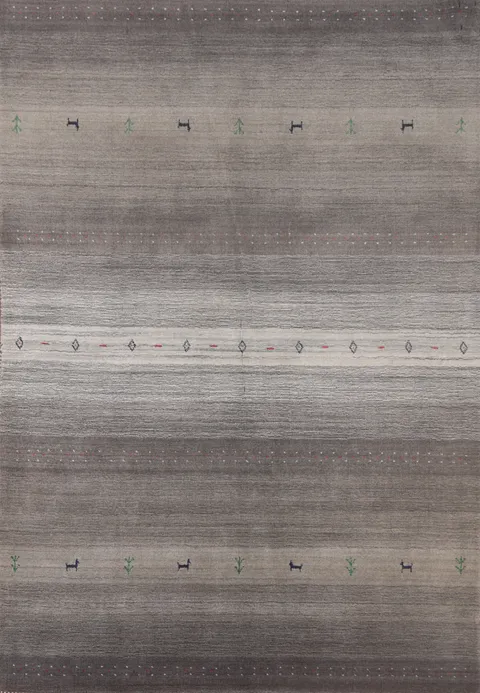 Striped Gabbeh Oriental Area Rug 6x8