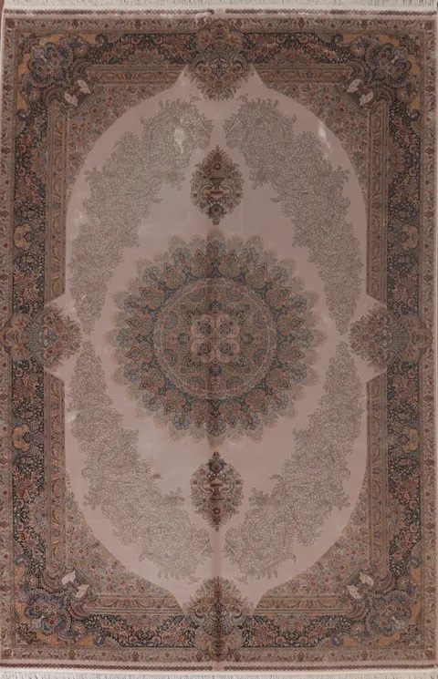 Traditional Qum Turkish Area Rug 7x10