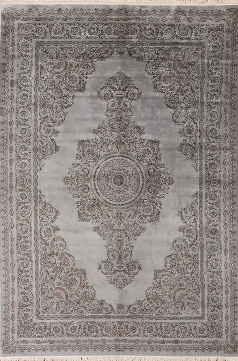 Traditional Qum Turkish Area Rug 7x10