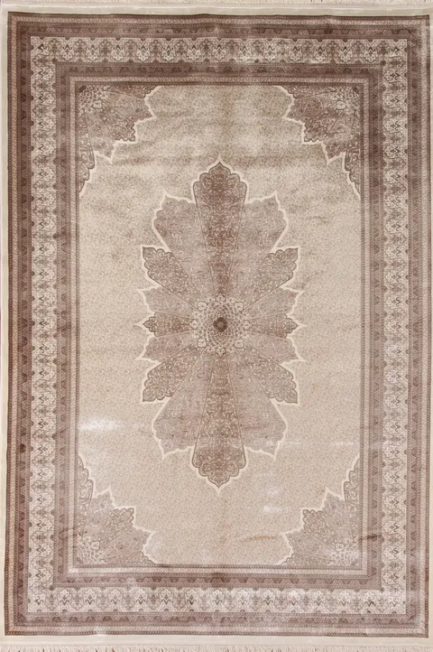 Traditional Qum Turkish Area Rug 7x10