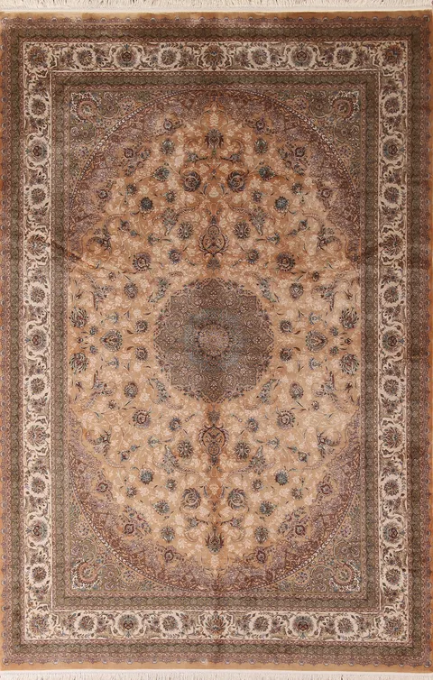 Traditional Tabriz Turkish Area Rug 6x9