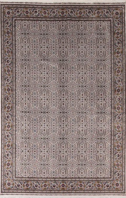 Traditional Qum Turkish Area Rug 8x11