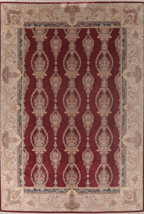 Red Qum Traditional Area Rug 9x13