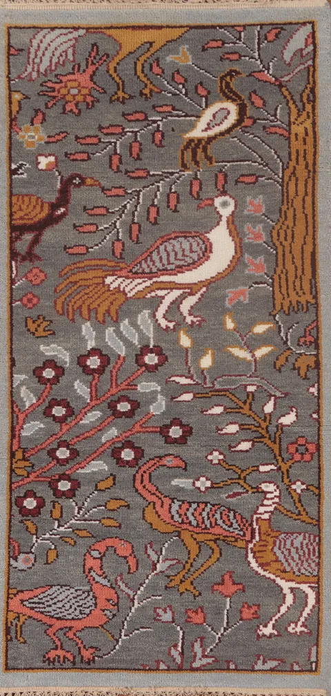 Animal Pictorial Ziegler Oriental Rug 3x6