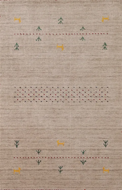 Handmade Gabbeh Oriental Rug 3x5