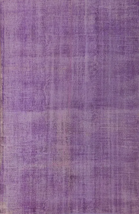 Over-Dyed Purple Anatolian Turkish Area Rug 7x10