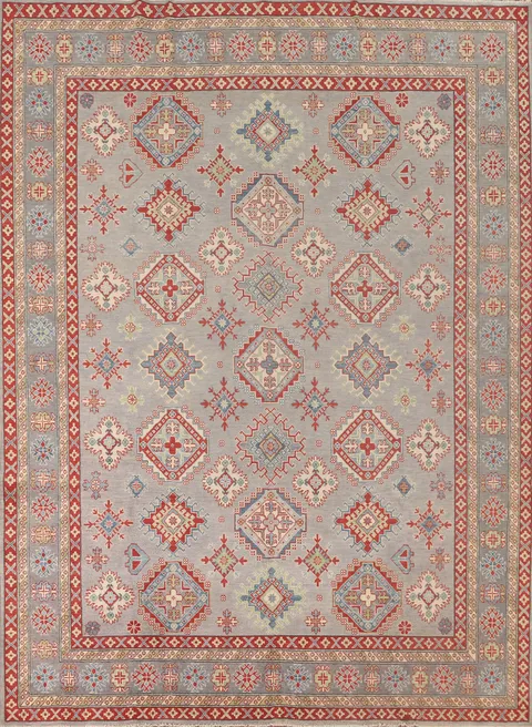 Geometric Kazak Oriental Area Rug 8x10