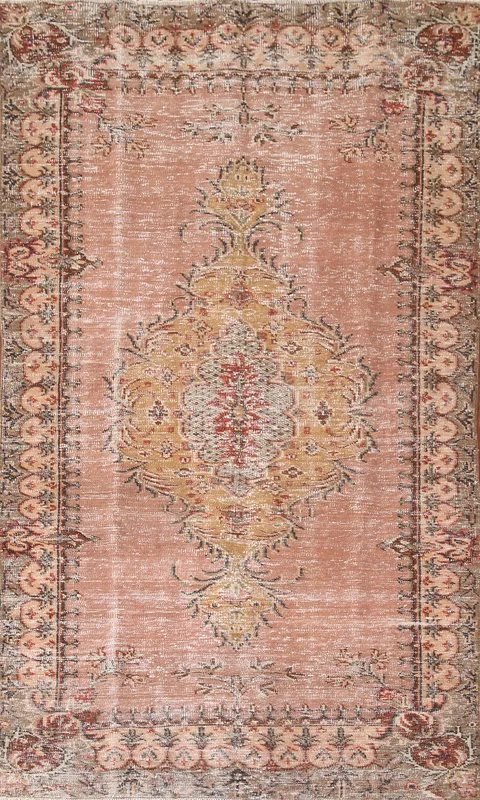 Distressed Wool Sparta Turkish Area Rug 5x9