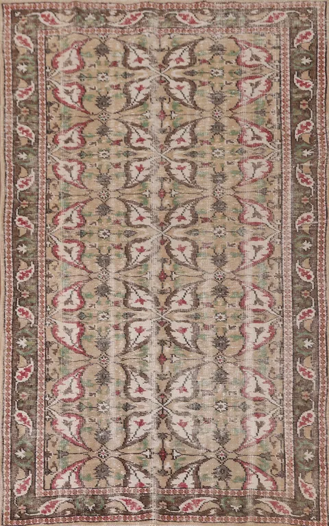 Distressed Wool Sparta Oriental Area Rug 5x9