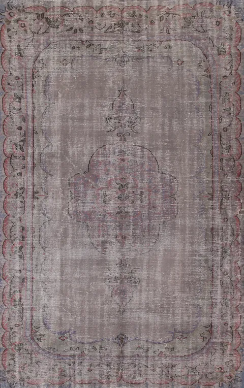 Distressed Over-Dyed Sparta Turkish Area Rug 7x10