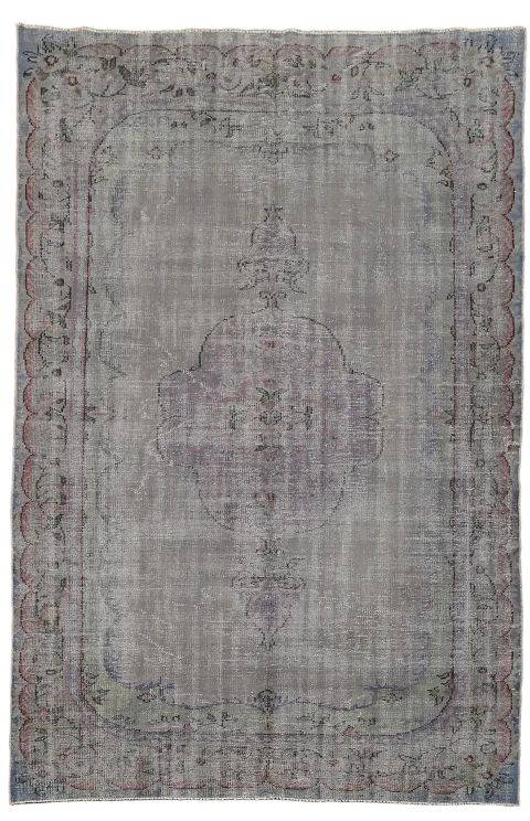 Distressed Over-Dyed Sparta Turkish Area Rug 7x10