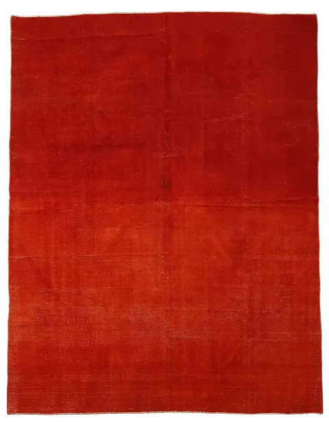 Distressed Over-Dyed Anatolian Turkish Area Rug 9x12