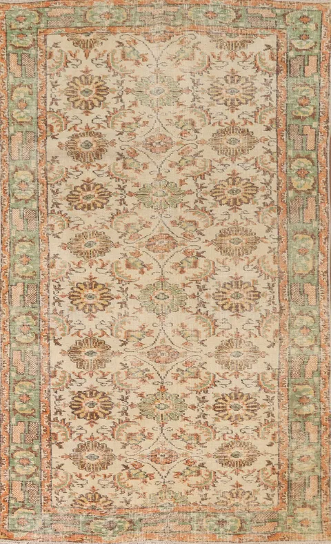 Distressed Wool Sparta Turkish Area Rug 5x9
