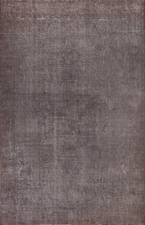 Over-Dyed Wool Anatolian Turkish Area Rug 7x11