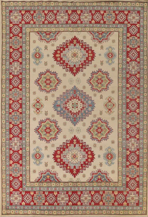 Geometric Kazak Living Room Rug 8x12