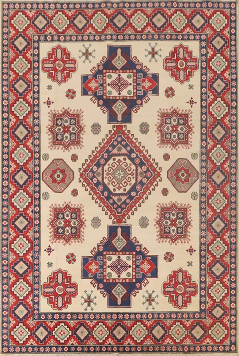Handmade Kazak Oriental Area Rug 8x12