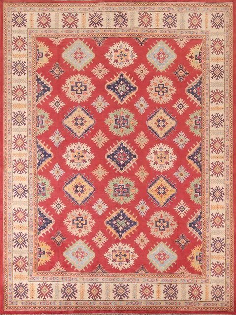 Handmade Wool Kazak Oriental Area Rug 8x10
