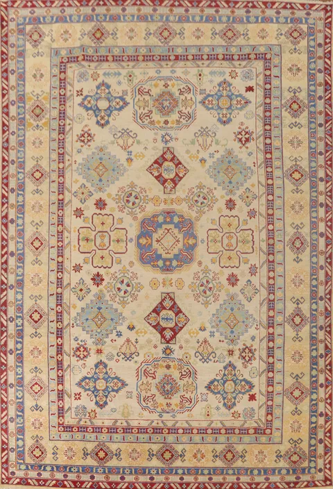 Geometric Kazak Oriental Rug 10x13