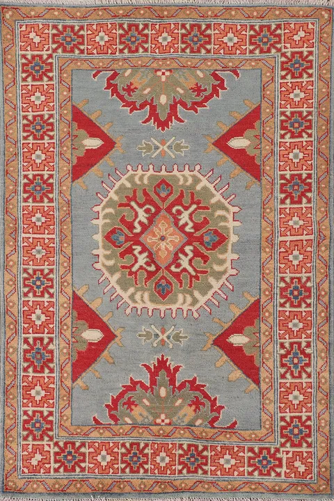 Geometric Kazak Oriental Rug 3x5