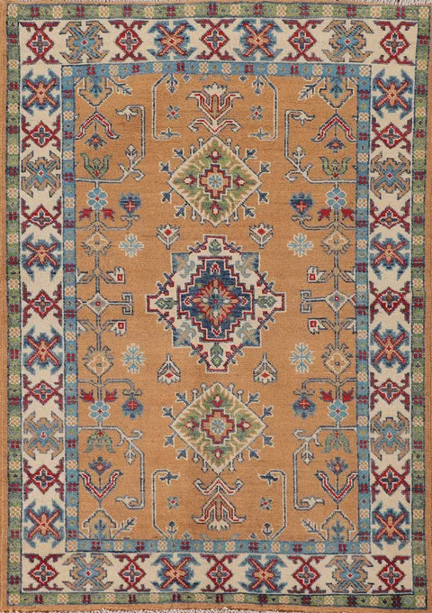 Handmade Wool Kazak Oriental Rug 3x5