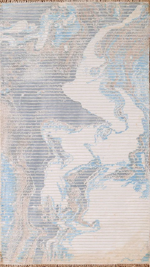 Striped Abstract Oriental Rug 3x5