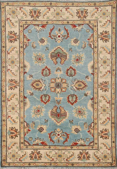 Light Blue Kazak Oriental Rug 3x5