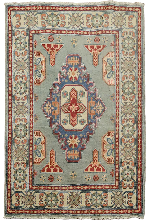 Geometric Kazak Oriental Accent Rug 3x5