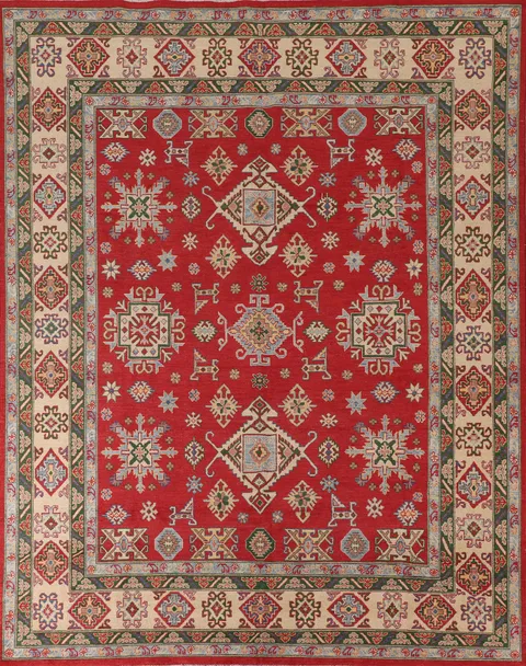 Handmade Red Kazak Oriental Area Rug 8x10