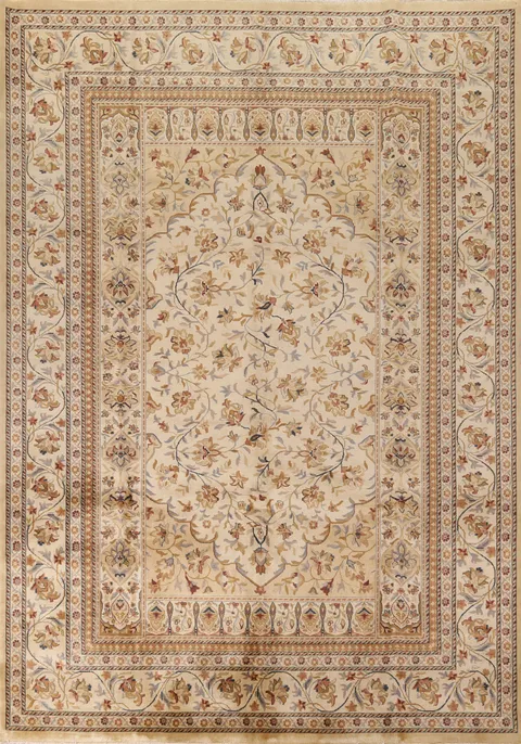 Handmade Floral Aubusson Chinese Area Rug 9x12