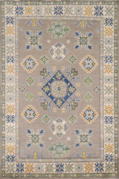 Geometric Kazak Oriental Rug 5x7