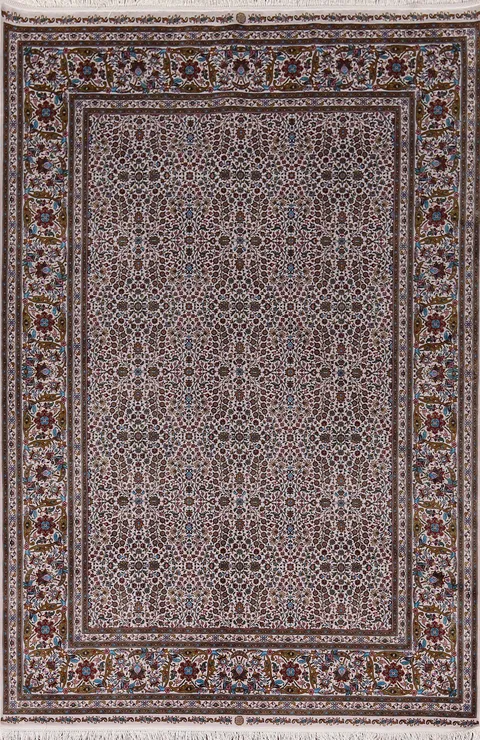 Floral Tabriz Turkish Area Rug 5x8