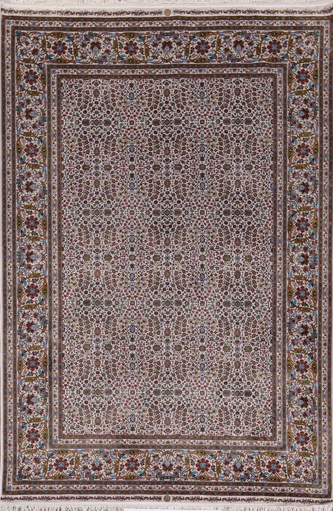Traditional Tabriz Turkish Area Rug 5x8